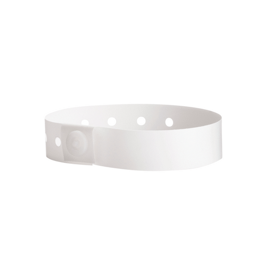 Vinyl Wristband L-Shape "White"