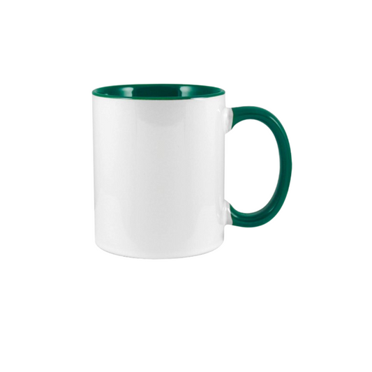 Two Tone Ceramic Mug "Green"
