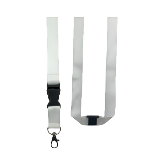 Lanyard With Hook and Safety Buckle "White"