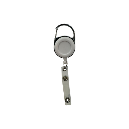 Carabiner Reel Badge "White"
