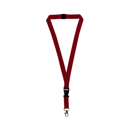 Lanyard With Hook, Safety Lock and Buckle "Maroon"