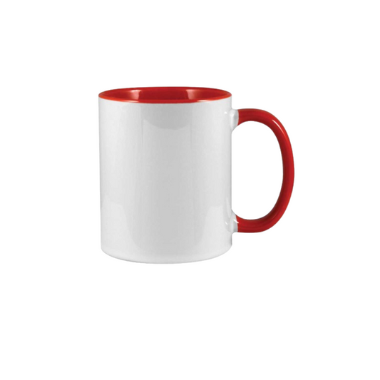 Two Tone Ceramic Mug "Red"