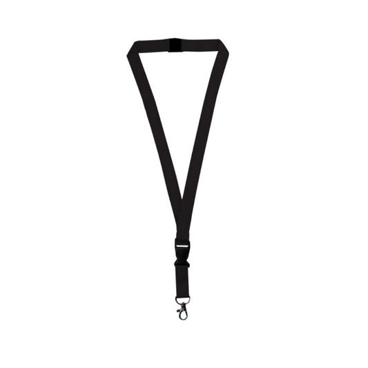 Lanyard With Hook, Safety Lock and Buckle "Black"