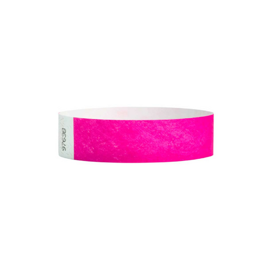 Tyvek Wristbands "Neon Pink"