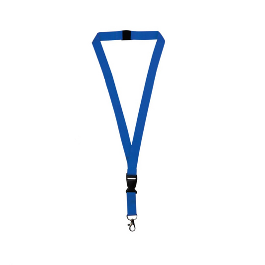 Lanyard With Hook, Safety Lock and Buckle "Royal Blue"