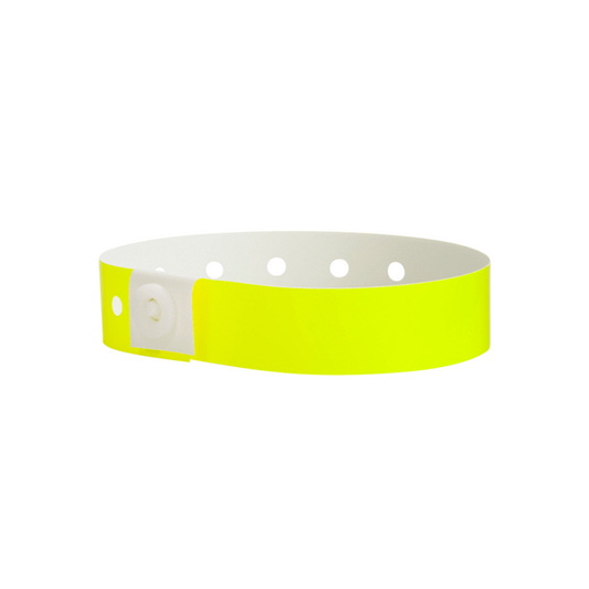 Vinyl Wristband L-Shape "Neon Yellow"