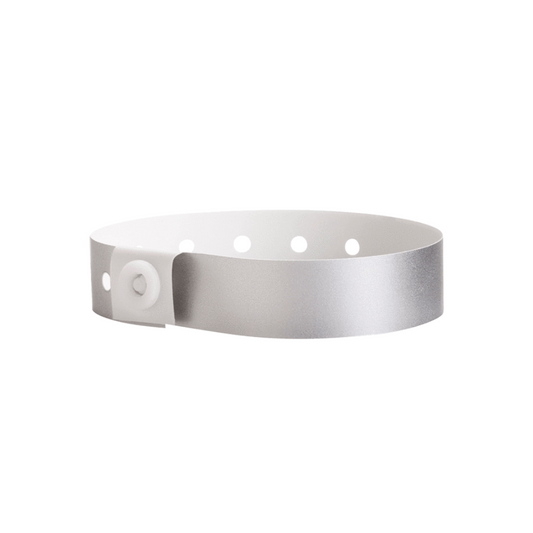 Vinyl Wristband L-Shape "Silver"