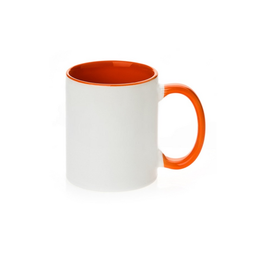 Two Tone Ceramic Mug "Orange"