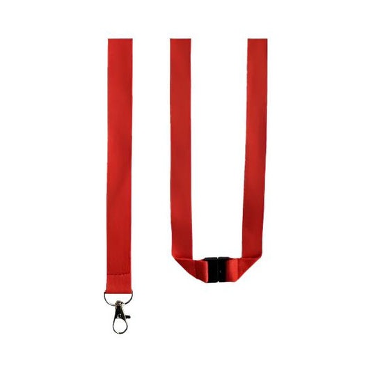Lanyard With Hook and Safety Buckle "Red"