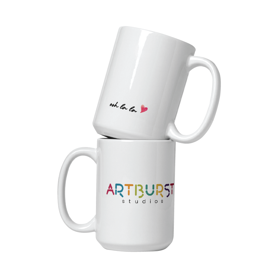 U-Shape 15oz White Sublimation mug