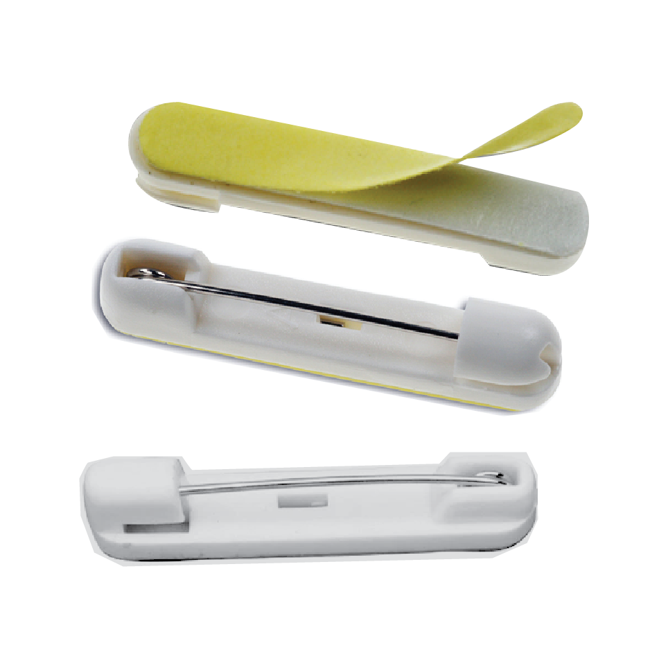 White Pin With Adhesive Tape